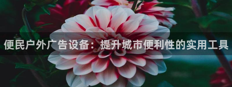 杏宇平台注册登录：便民户外广告设备：提升城市便利性的实用工具