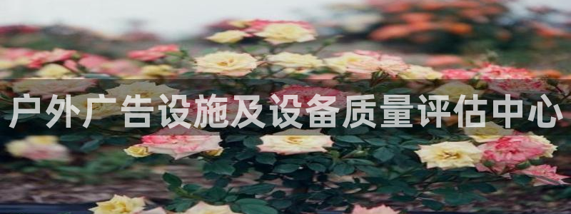杏宇平台登录步骤是什么：户外广告设施及设备质量评估中心