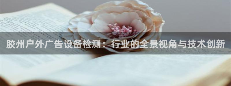 杏宇平台注册登录：胶州户外广告设备检测：行业的全景视角与技术创新
