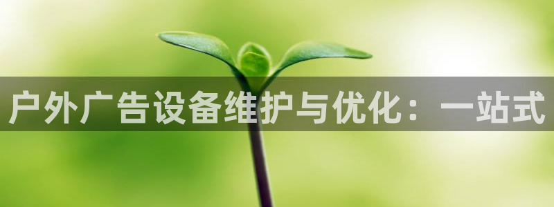杏宇平台好吗：户外广告设备维护与优化：一