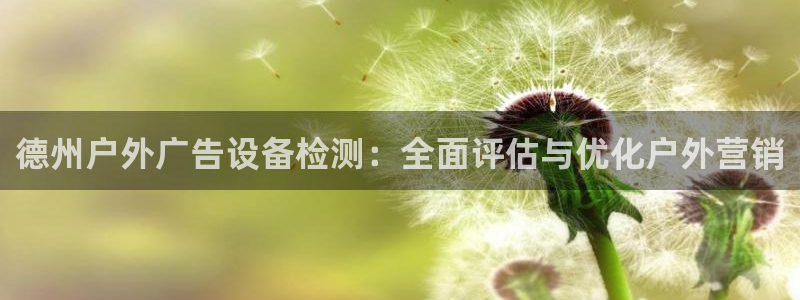 杏宇平台代理多少钱：德州户外广告设备检测