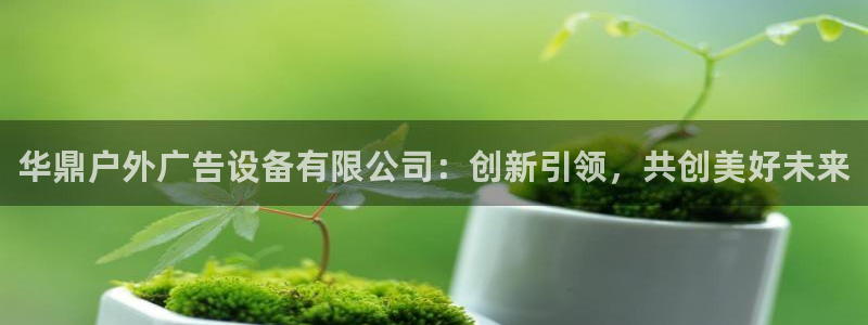 杏宇平台注册地址在哪里：华鼎户外广告设备有限公司：创新引领，共创美好未来