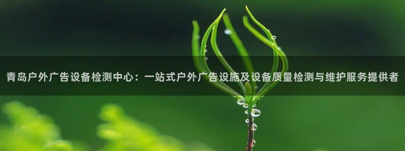 杏宇平台怎么样知乎：青岛户外广告设备检测中心：一站式户外广告设施及设备质量检测与维护服务提供者